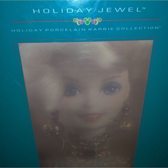 Holiday Jewel Porcelain Barbie Doll issued 1995 by - Picture 4 of 10
